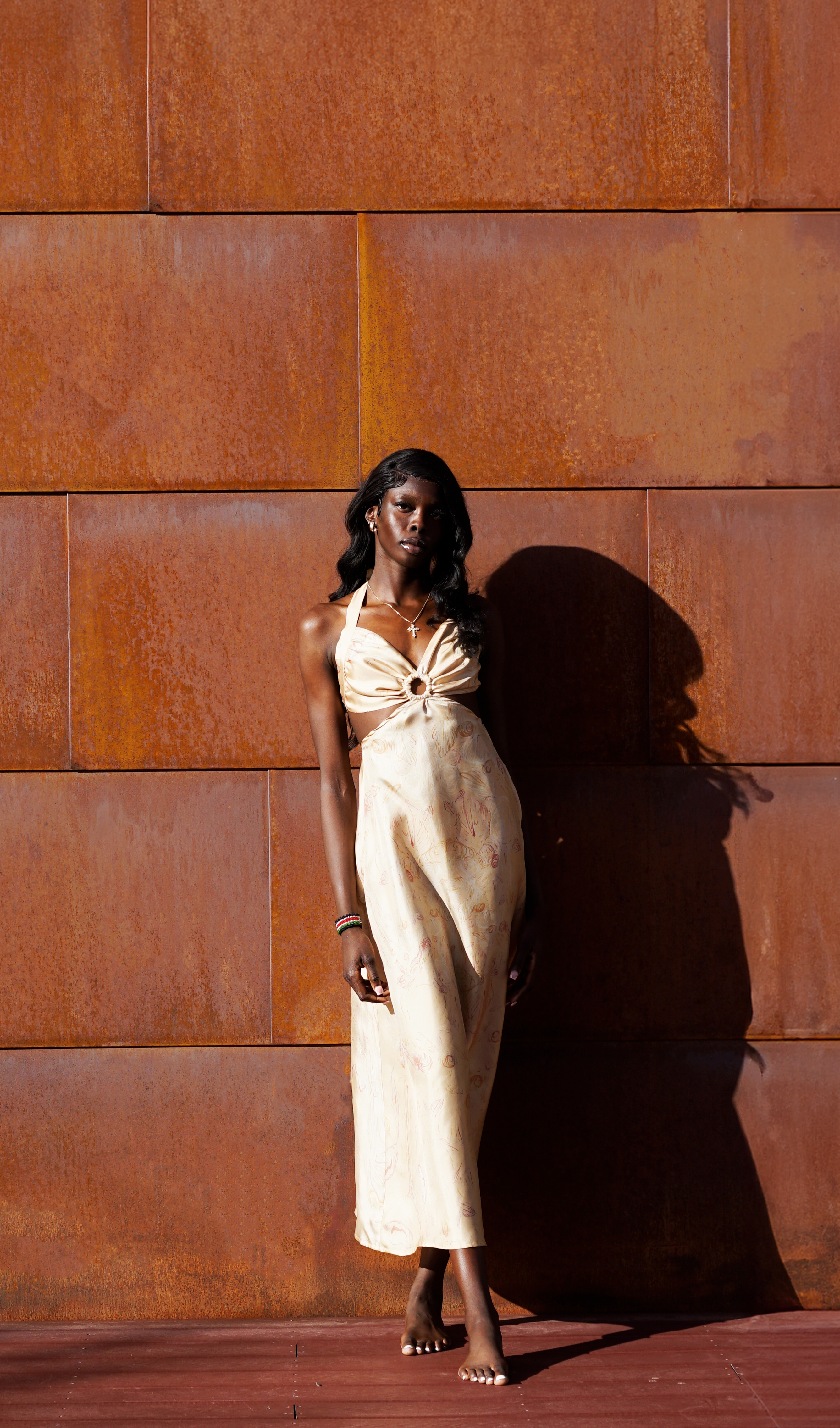 Halter-Neck Maxi Dress